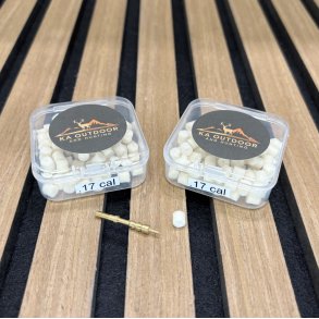 Filtpropper m. hul - .17 cal (.17hmr / 4,5mm luftgevr), (Ekskl. JAG)