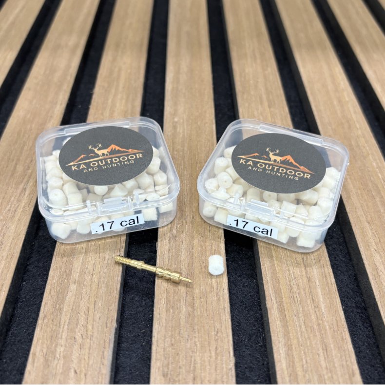 Filtpropper m. hul - .17 cal (.17hmr / 4,5mm luftgevr), (Ekskl. JAG)