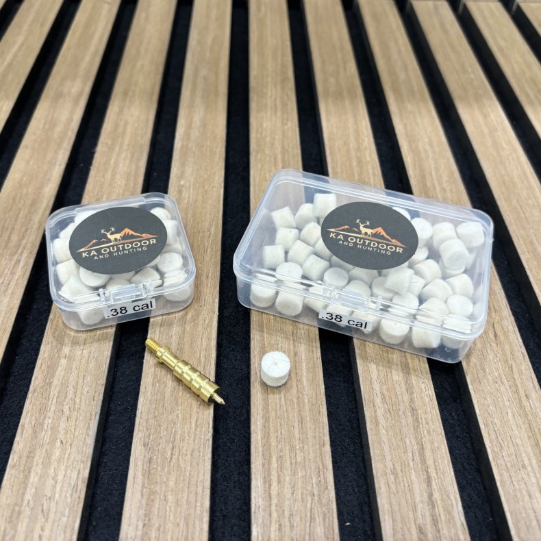 Filtpropper m. hul - .38 cal (.357/9mm), (Ekskl. JAG)