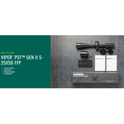 Vortex Viper PST II 5-25x50 FFP med EBR-7C (MRAD)