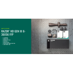 Vortex Razor HD 6-36x56 Gen III med EBR-7D (MRAD)