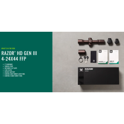 Vortex Razor HD 4-24x44 FFP Gen. III m/EBR-7D (MRAD)