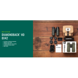 Vortex Diamondback HD 8x42 m/GlassPak taske