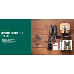 Vortex Diamondback HD 10x50 m/GlassPak taske