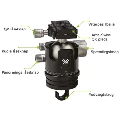 Vortex Radian Carbon stativ m/kuglehoved